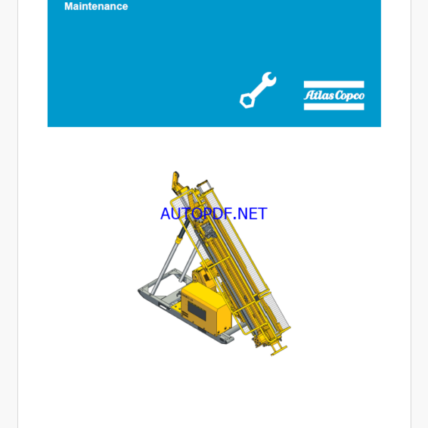 Atlas Copco Diamec PHC 4 MAtlas Copco Diamec PHC 4 Maintenance Manualintenance Manual