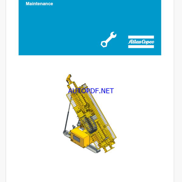 Atlas Copco Diamec PHC 8 Maintenance Manual