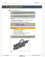 Epiroc Simba E7 C Component Removal and Installation Instructions