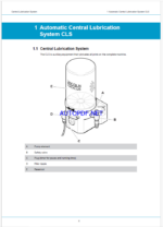 Atlas Copco CENTRAL LUBRICATION SYSTEM Maintenance Manual