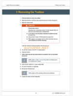 Epiroc Water Well Drill T3W Component Removal and Installation Instructions