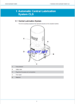 Atlas Copco CENTRAL LUBRICATION SYSTEM Maintenance Manual