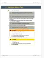 Epiroc Component Minetruck MT65 Battery and Installation Instructions