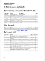 Atlas Copco Hydraulic Rock Drill COP 2560 + Version F Maintenance Manual