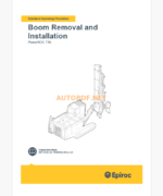 Epiroc PowerROC T35 Component Removal and Installation Instructions