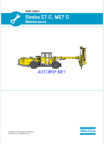 Atlas Copco Simba E7 C, ME7 C Maintenance Manual