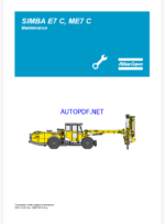 Atlas Copco SIMBA E7 C, ME7 C Maintenance Manual