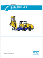 Atlas Copco Simba M6 C, L6 C Maintenance Manual