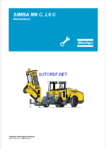 Atlas Copco SIMBA M6 C, L6 C Maintenance Manual