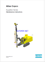 Atlas Copco PowerROC T25 DC Maintenance Manual