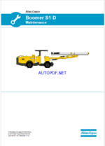 Atlas Copco Boomer S1 D Maintenance Manual