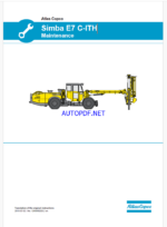 Atlas Copco Simba E7 CITH Maintenance Manual