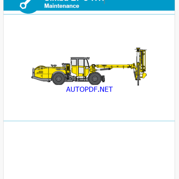 Atlas Copco Simba E7 CITH Maintenance Manual