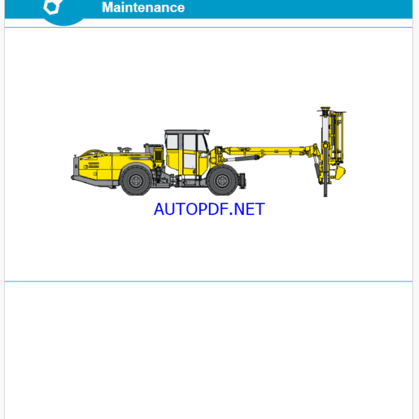 Atlas Copco Simba E7 CITH Maintenance Manual