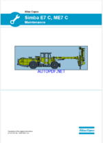 Atlas Copco Simba E7 C, ME7 C Maintenance Manual