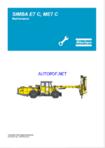 Atlas Copco SIMBA E7 C, ME7 C Maintenance Manual