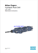 Atlas Copco Hydraulic Rock Drill COP 1435 Maintenance Manual