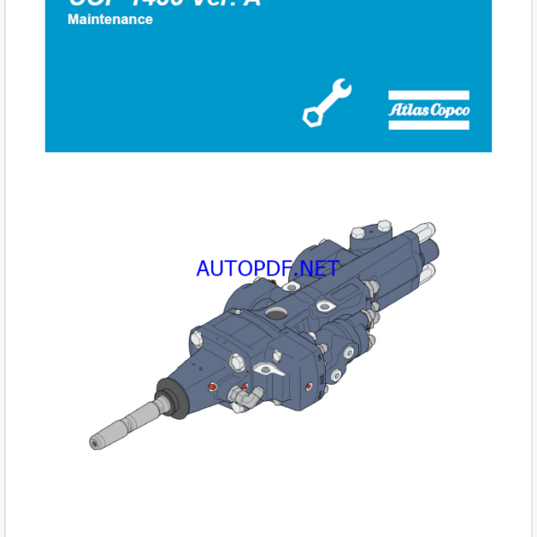 Atlas Copco Hydraulic Rock Drill COP 1435 Ver. A Maintenance Manual