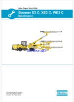 Atlas Copco Boomer E3 C, XE3 C, WE3 C Maintenance Manual