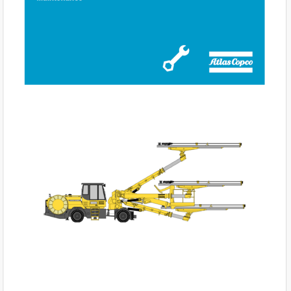 Atlas Copco BOOMER E3 C, XE3 C, WE3 C Maintenance Manual