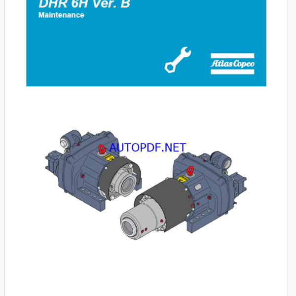 Atlas Copco Hydraulic Rotation Unit DHR 6H Ver. B Maintenance Manual