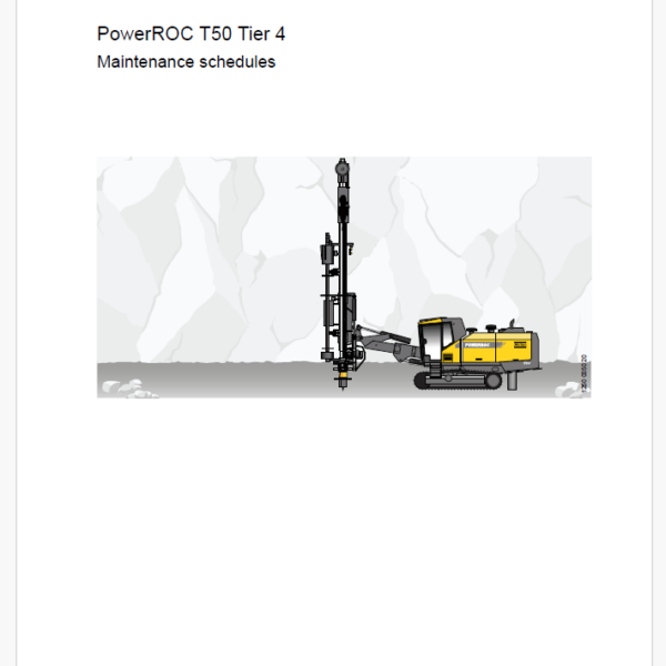 Atlas Copco PowerROC T50 Tier 4 Maintenance Manual