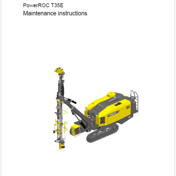 Atlas Copco PowerROC T35E Maintenance Manual