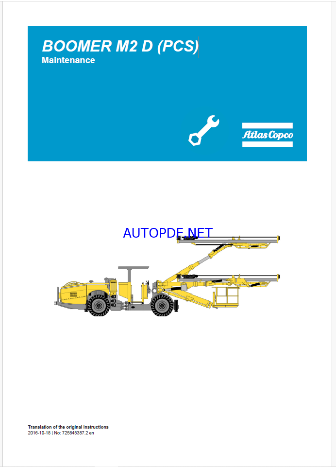 Atlas Copco BOOMER M2 D (PCS) Maintenance Manual