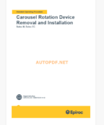 Epiroc Boltec EC, Boltec E, Boltec M, Cabletec LC, Cabletec E, Cabletec M Instructions Component Removal and Installation Instructions