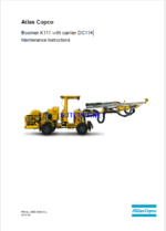 Atlas Copco Boomer K111 with carrier DC11K Maintenance Manual