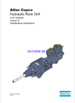 Atlas Copco Hydraulic Rock Drill COP 3060ME Version B Maintenance Manual