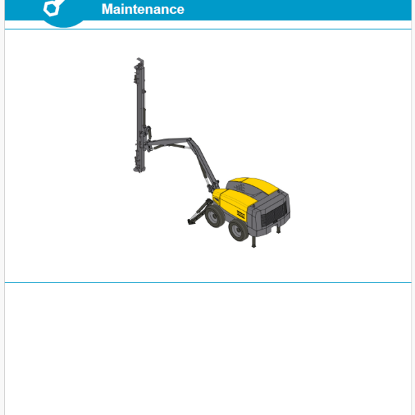 Atlas Copco FlexiROC T15 R Tier 4 Final Maintenance Manual