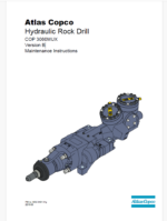 Atlas Copco Hydraulic Rock Drill COP 3060MUX Version B Maintenance Manual