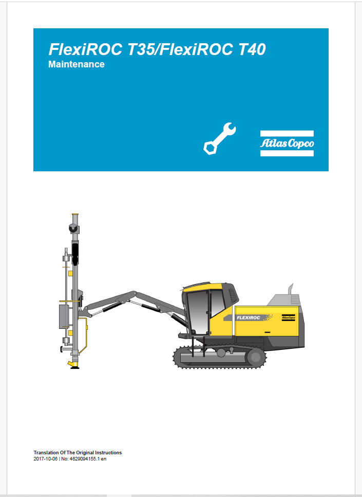 Atlas Copco FLEXIROC T35/FLEXIROC T40 Maintenance Manual