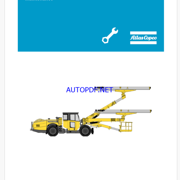 Atlas Copco BOOMER E1 C, E1 C-1B, E2 C Maintenance Manual