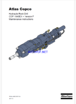 Atlas Copco Hydraulic Rock Drill COP 1840EX + Version F Maintenance Manual