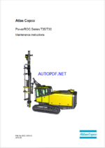 Atlas Copco PowerROC Series T35/T30 Maintenance Manual