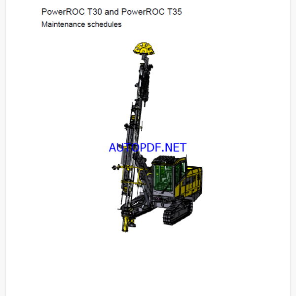 Atlas Copco PowerROC T30 and PowerROC T35 Maintenance Manual