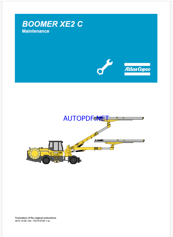 Atlas Copco BOOMER XE2 C Maintenance Manual