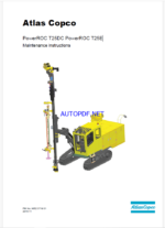 Atlas Copco PowerROC T25DC PowerROC T25E Maintenance Manual