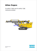 Atlas Copco PowerROC T25DC PowerROC T25E Maintenance Manual