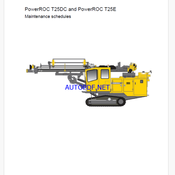 Atlas Copco PowerROC T25DC PowerROC T25E Maintenance Manual