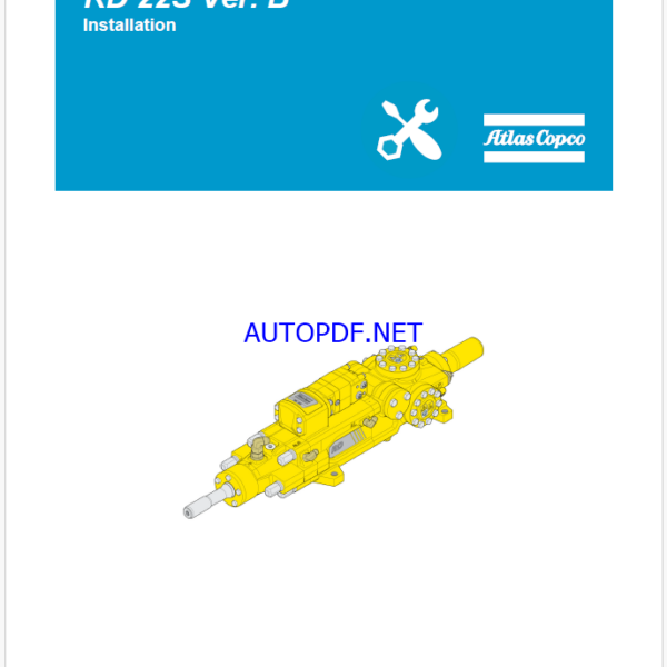 Atlas Copco Hydraulic Rock Drill RD 22S Ver. B Maintenance Manual