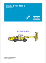 Atlas Copco Simba E7 C, ME7 C Maintenance Manual