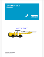 Atlas Copco BOOMER S1 D Maintenance Manual