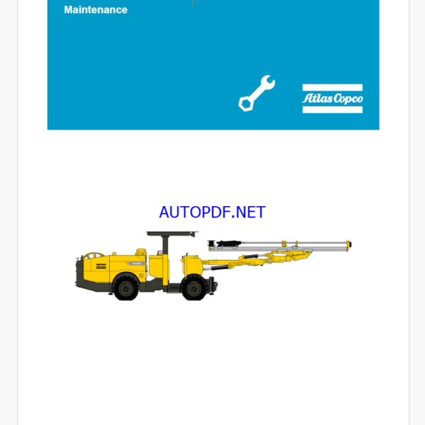 Atlas Copco BOOMER S1 D Maintenance Manual