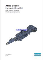 Atlas Copco Hydraulic Rock Drill COP 5060CR Version B Maintenance Manual