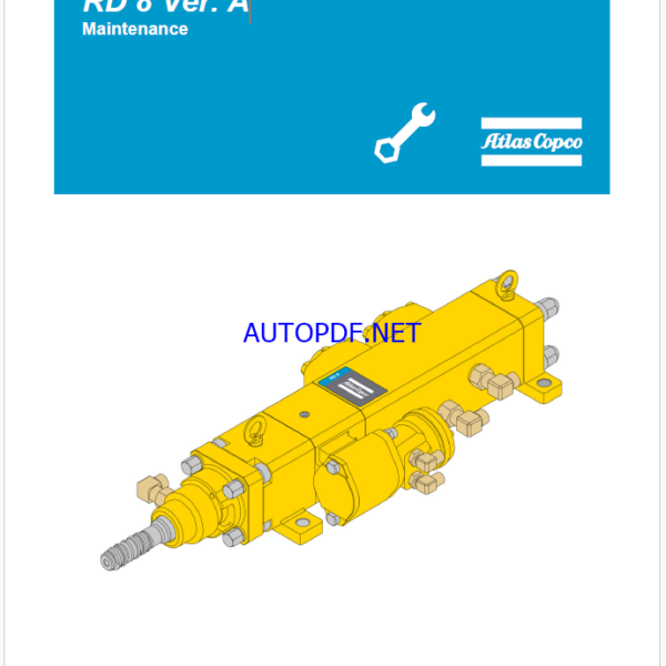 Atlas Copco Hydraulic Rock Drill RD 8 Ver. A Maintenance Manual