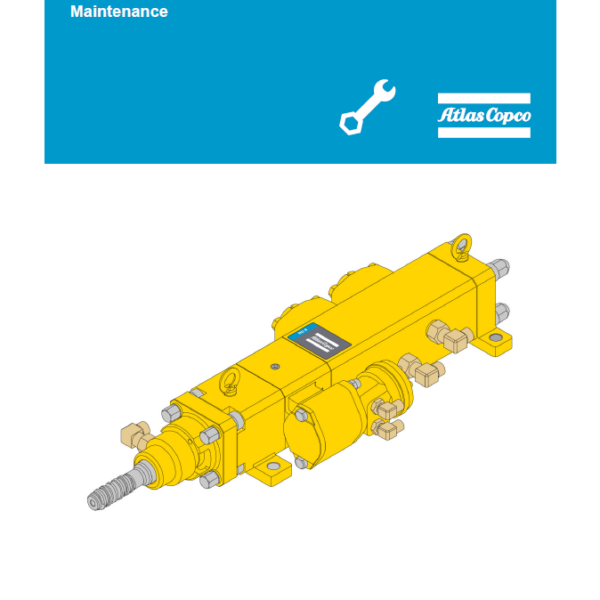 Atlas Copco Hydraulic Rock Drill RD 8 Ver. A Maintenance Manual