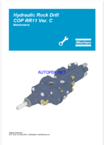 Atlas Copco Hydraulic Rock Drill COP RR11 Ver. C Maintenance Manual